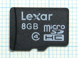 ★Lexar microSDHC メモリーカード ８GB 中古★送料８５円・１８５円