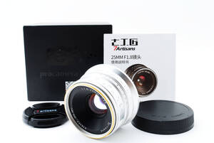 01★新品同様★七工匠 7ARTISANS 25MS 25mm F1.8 CANON EF-Mマウント for CANON キャノン■元箱付★完動品#220053