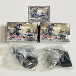 【未組立品】MegaHouse メガハウス アートワークスコレクション ゴジラの逆襲 ゴジラ 対 アンギラス 彩色済み セット フィギュア