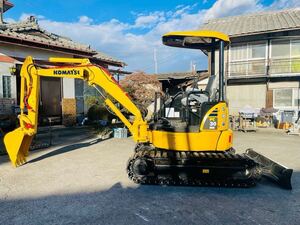 群馬県コマツKOMATSU PC30MR-3 倍速有り　パタン切り替え　ゴムパッド新品　ブレーカー配管有り。