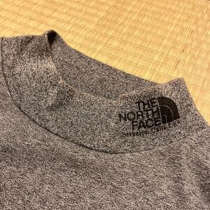 ノースフェイス パープルレーベル ハイネック ロンT グレーM モックネック　首ロゴ NORTH FACE purplelabel