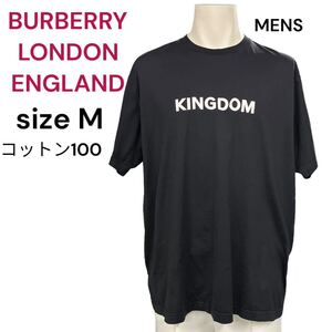 美品　バーバリーロンドン　キングダムロゴ ブラック　BURBERRY LONDON ENGLAND M