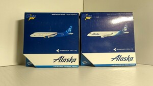 1/400 Gemini Jets Alaska Airlines アラスカ航空 EMBRAER ERJ-175 旅客機 2機セット