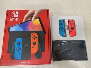 ☆1円スタート☆　新品 未使用品 任天堂 switch 有機ELモデル HEG-S-KABAA(JPN) ネオンブルー ネオンレッド 　◆27913