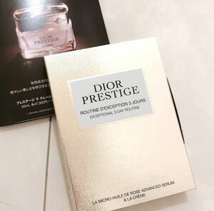 新品未使用　今月入手　新製品　Dior プレステージ マイクロ　ユイルド　ローズセラム ラクレームN 特製　サンプルセット