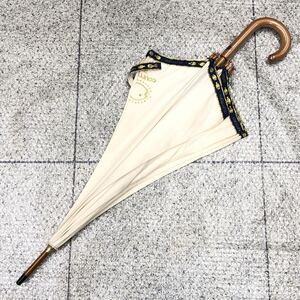 【クレージュ】本物 courreges 傘 ロゴモチーフ 全長89cm 長傘 アンブレラ 雨傘 雨具 メンズ レディース