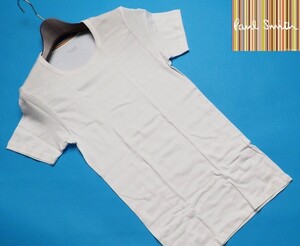 新品正規品 Paul Smith ポールスミス コットン100%フライス 半袖TシャツLホワイト(010) 30-1308