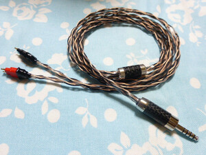 SENNHEISER HD650 HD660S MOGAMI 2799 八芯 ブレイド編 200cm 長め 4.4mm5極 FURUTECH CF-7445(R) ( MOGAMI 2944 黒スリーブ 可能 Campfire