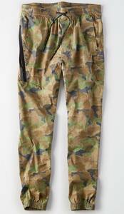 セール！！◇◆AE/アメリカンイーグル/ AEOハイブリットジョガーパンツ/ US S / CAMO/新品