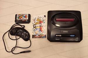 メガドライブ2 本体 ゲームソフト　ソニックザヘッジホッグ3 HAA-2502 MD MEGA DRIVE セガ SEGA 昭和レトロ　カセット　ゲーム機　ジャンク