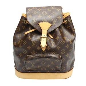 ルイヴィトン リュック・デイパック M51136 モンスリMM モノグラム リュックサック LOUIS VUITTON ブラウン レディース 中古