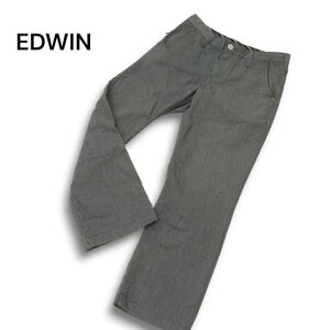 EDWIN エドウィン K40393 ストレッチ★ アンクル丈 ストレート ベーシック トラウザー パンツ Sz.S　メンズ グレー　C4B03495_8#R