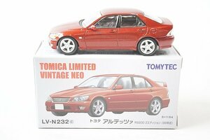 TOMICA トミカリミテッドヴィンテージネオ TLV 1/64 トヨタ アルテッツァ RS200 Zエディション 98年式 赤M LV-N232c
