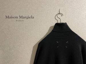 ◯ イタリア製 Maison Martin Margiela 4 アシンメトリー タートルネック ニット / マルタン マルジェラ 黒 XS Ladies Mens #Sirchive