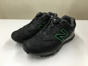 ニュー バランス NEW　BALANCE 【並品】ゴルフスパイク サイズ：25.5cm ブラック MGB574BG