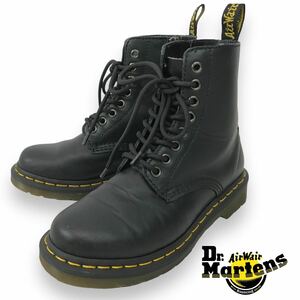 m19 Dr Martens ドクターマーチン 8ホール レースアップ ショートブーツ ブラック レザー UK3 US5 レディース シューズ 正規品