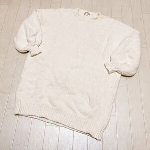 和546★ STYLE for LIVING UNITED ARROWS ユナイテッドアローズ ニット セーター 5分袖ほど ホワイト レディース