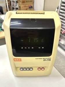 MAX(マックス) タイムレコーダ簡易集計機 ER-270S 中古品 ※動作確認済み