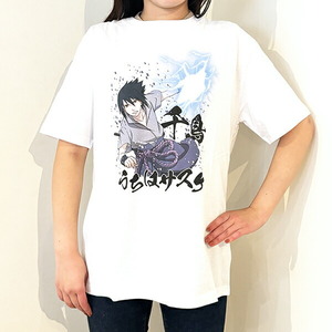 NARUTO(ナルト) うちはサスケ千鳥 Tシャツ(ホワイト) 3Lサイズ アパレル ジャンプ