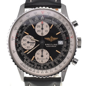 ブライトリング BREITLING A13022 オールドナビタイマー クロノグラフ デイト 自動巻き メンズ 良品 I#136954