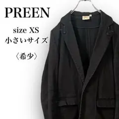 【希少】プリーン　高級　ヴィンテージ　ベーシックテーラードジャケット　XS