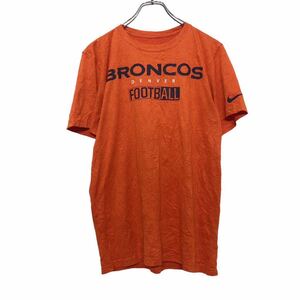 NIKE 半袖 プリント Tシャツ S オレンジ ブラック ホワイト ナイキ NFL アメフト BRONCOS 古着卸 アメリカ仕入 a508-5346