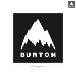 【BURTON】バートン★03★ダイカットステッカー★切抜きステッカー★8.0インチ★20.3cm