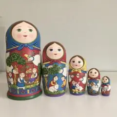 ロシア雑貨☆マトリョーシカ(5P) ファーマーズ オリガ作