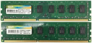 【8GB×2枚セット】SP DDR3-1600(PC3-12800) 計16GB 2R×8 中古メモリー デスクトップ用 DDR3 即決 動作保証【送料無料】