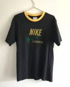 NIKE ナイキ スウォッシュ フェルトデカロゴ  リンガー Tシャツ