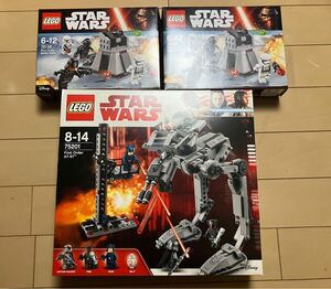 LEGO レゴ　スターウォーズ　75201 75132 ファーストオーダーAT-ST ファーストオーダーバトルパック　新品　未開封　レア　廃盤