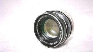 動作良好・外観綺麗★MINOLTA MC ROKKOR-PF 55mm f1.7 マニュアルフォーカスレンズ 現状品