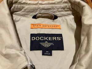 DOCKERS リーバイス　USA輸入　メンズM ベージュ　100円スタート　売り切り　古着　ジャケット　スイングトップ　ブルゾン　