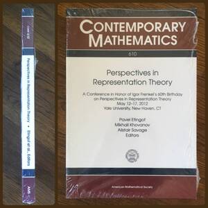 新品カバー付/Perspectives in Representation Theory, P. Etingof et al. AMS 2014/匿名配送/送料無料/表現論●最終値下げしました！