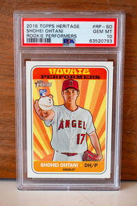 ★1円スタート！【PSA 10】大谷翔平 ルーキーカード 2018 Topps Heritage Rookie Performers #RP-SO Shohei Ohtani【GEM MINT】