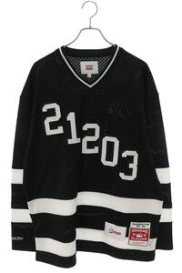 シュプリーム 長袖カットソー ダブルタップス Hockey Jersey サイズ:L ミッチェルアンドネス ホッケージャージー 長袖カットソー 中古 OM10