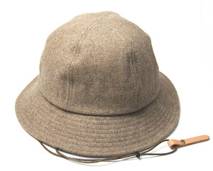 23AW美品★Nine Tailor【ナインテーラー】Kanok hat　ハット ベージュ★ヤエカ キャップ 帽子 　comoli　オーラリー　N1133