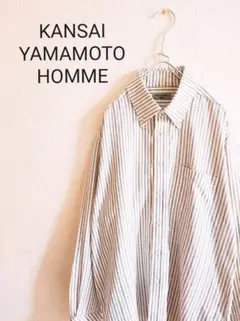 KANSAI YAMAMOTO HOMME ストライプ 長袖シャツ