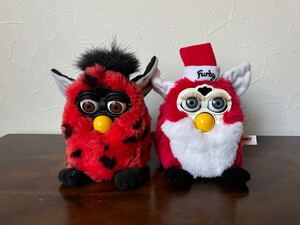 TOMY トミー Furby おしゃべり 天才ペット！ファービー クリスマス版 限定 玩具 おもちゃぬいぐるみ 初代 電子ペット まとめて セット 赤