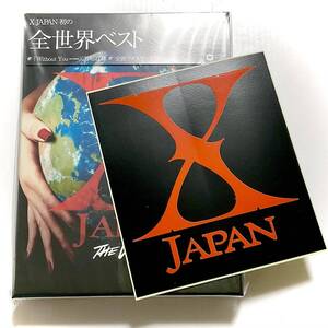 未開封　X JAPAN　THE WORLD　初回限定BOX盤/フォトブック/2CD＋DVD　＋ステッカー　　 T117　　　