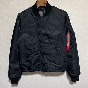 [送料無料]ALPHA INDUSTRIES×niko and.../アルファ×ニコアンド/別注ブルゾン/MA-1/フライトジャケット/中綿/レディース/Lサイズ