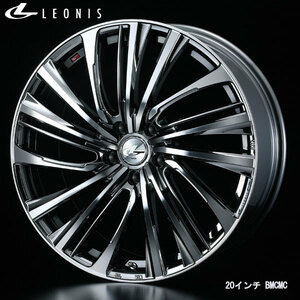 WEDS レオニスFS 18x8.0J+42 5H/114 BMCMC/ブラックメタルコートミラーカット (4本) 業者様直送送料無料