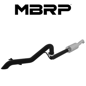 MBRP 2012-2018 ジープ ラングラー JK 2ドア 4ドア アンリミテッド 3.6L キャットバック エキゾースト ターンダウン ブラック 正規輸入品