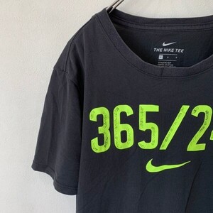 [KWT1287] NIKE 半袖Tシャツ メンズ ブラック L ポス