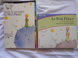 本（フランス語）と CD（2枚開封済）セット販売です。『Le Petit Prince』par Antoine de Saint-Exupery, Lu par Bernard Giraudeau 