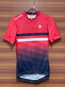 IH972 ルコック le coq sportif 半袖 サイクルジャージ S 赤 黒