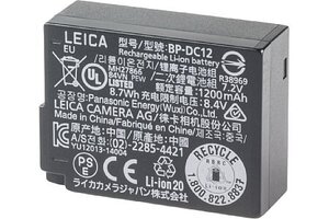 純正品！デジカメライカ リチウムイオンバッテリー BP-DC12　中古良い品