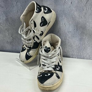 ◎M212 コンバース プロレザー プレイ コムデギャルソン ホワイト 27㎝ 140710C convers×プレイコムデギャルソン (rt)