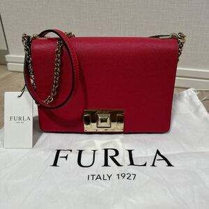 ★新品未使用★正規品★FURLA(フルラ)/MIMI/クロスボディミニ/ショルダーバッグ/レザー/本革/ルビー