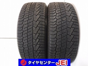 255-55R19 7.5-7分山 コンチネンタル 2021年製 中古スタッドレスタイヤ【2本セット】送料無料(AS19-2387）